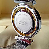 Жіночі наручні годинники Pandora на металевому браслеті об'єднані червоне золото срібло чорний цифербла, фото 4