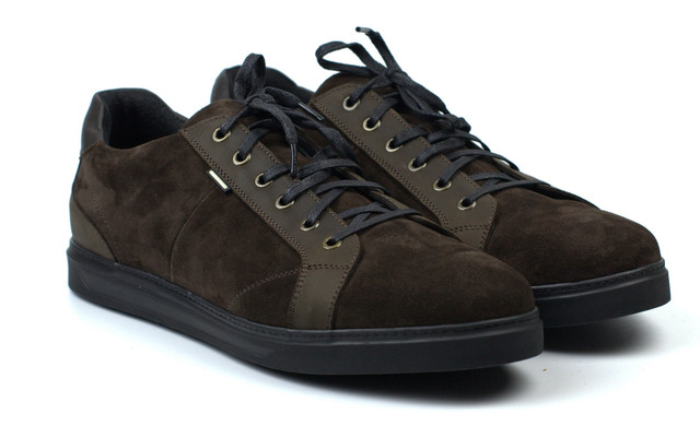 коричневі кросівки Rosso Avangard Puran Night Brown BS Чоловічі шкіряні кросівки коричневі кеди взуття великих розмірів Rosso Avangard Puran Night Brown BS