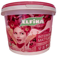 Краска Акриловая Интерьерная 4,2 кг ELFINA INTERIOR MATTLATEX