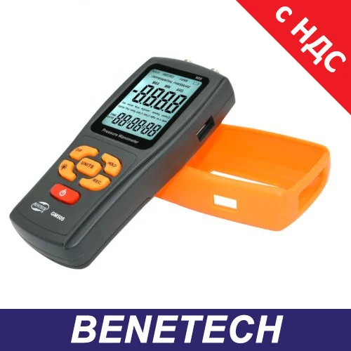 Дифманометр (диференціальний микроманометр) USB, ±2,49 кПа BENETECH GM505