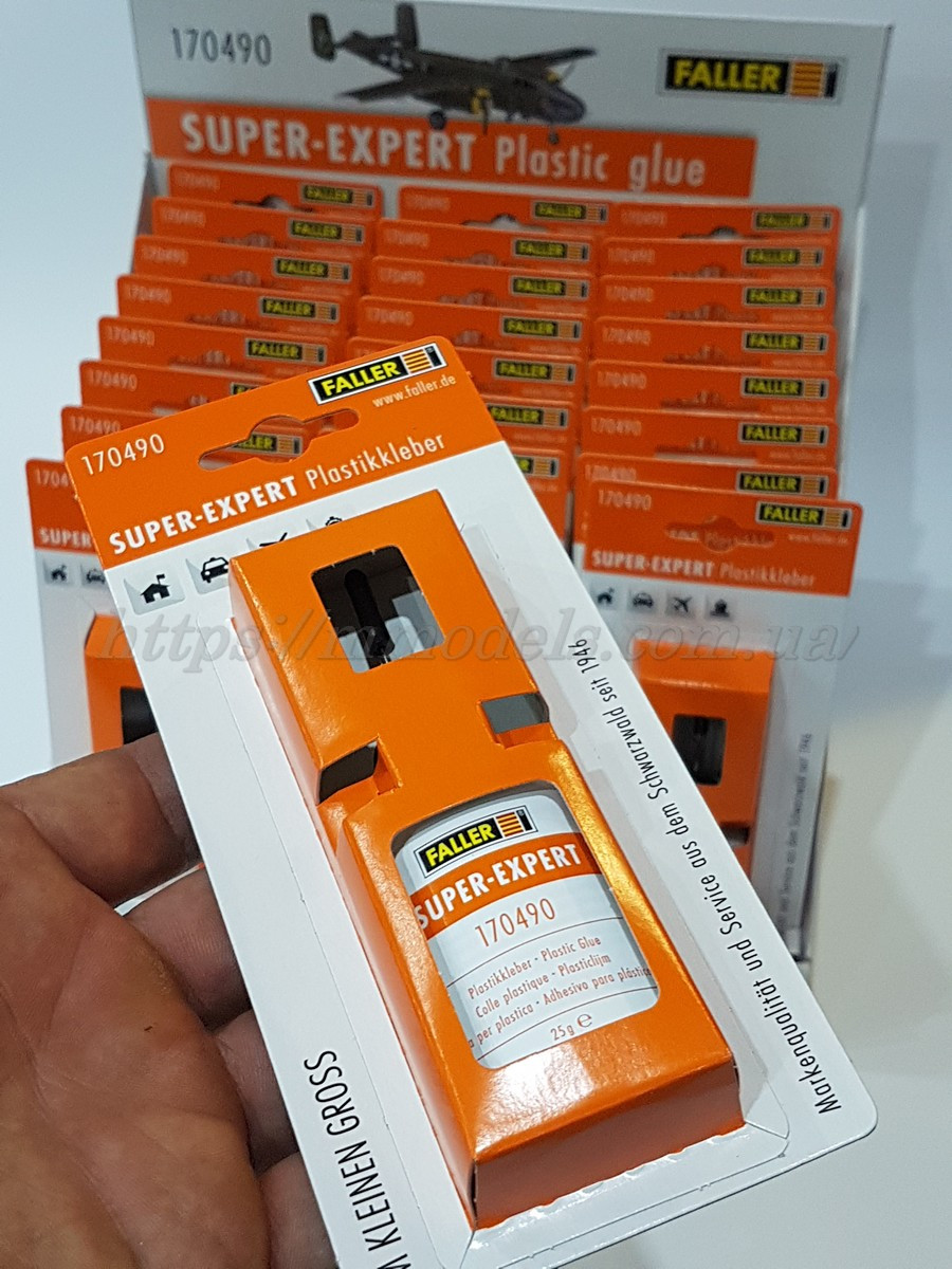 Faller 170490 Клей модельний SUPER-EXPERT для пластику 25 г., фото 1