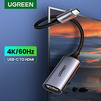 Переходник-адаптер Type-C на HDMI 4K UHD 60Hz Ugreen 10 см (серый)