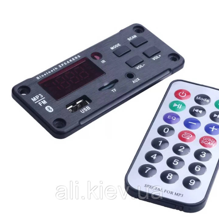 Модуль Bluetooth MP3 WMA декодер аудіо USB TF AUX FM міні колонка