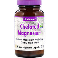 Bluebonnet Nutrition, Chelated Magnesium, 120 Vegetable Capsules