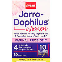 Jarrow Formulas, Jarro-Dophilus, вагінальний пробіотик, для жінок, 10 млрд, 60 рослинних капсул