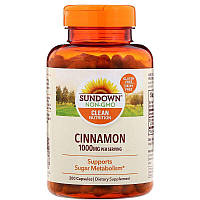 Sundown Naturals, Корица, 1000 мг, 200 капсул