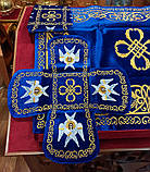 Покрівці з повітрям комплект (синій оксамит), фото 3