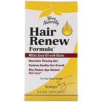 EuroPharma, Terry Naturally, Terry Naturally, Hair Renew Formula, формула відновлення волосся, 60 желатинових капсул