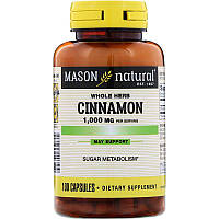 Mason Natural, Кориця, 1000 мг, 100 капсул