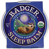 Badger Company, Organic Sleep Balm, Lavender & Bergamot, 2 oz (56 g)