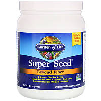 Garden of Life, Super Seed, не только клетчатка, с льняной мукой и цельными семенами чиа, 600 г