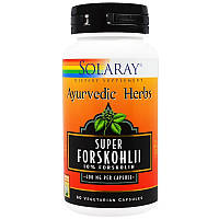 Solaray, Ayurvedic Herbs, Super Forskohlii, 400 mg, 60 Capsules Vegetarian