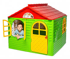 Дитячий ігровий пластиковий будиночок зі шторками ТМ Doloni (середній)