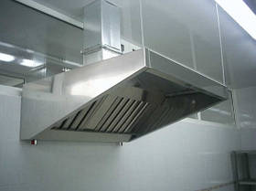 Зонт витяжний оцинкований для системи вентиляції для промислової кухні та громадського харчування