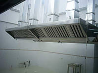 Вентиляционный зонт из оцинкованной стали для профессиональной кухни