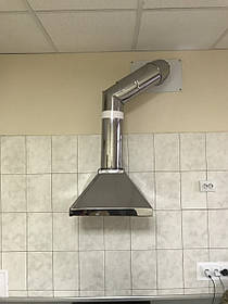 Витяжка виробнича витяжна купольної форми з оцинкованої сталі завтовшки 0.5 мм