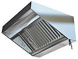 Купольна витяжка 60 см для кухні з оцинкованої сталі, пристінного типу, фото 2