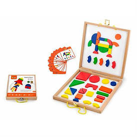 Набір магнітних блоків Viga Toys Форми та кольору (59687)