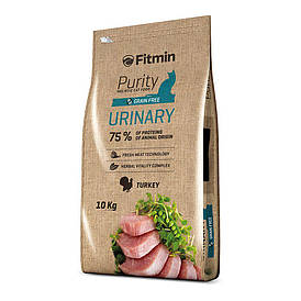 Fitmin cat Purity Urinary / комплексний корм для дорослих кішок з позитивним ефектом на сечову систему (індичка) Лорі 10 кг