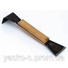 Стамеска пасічника чорна з дерев'яною ручкою., фото 2