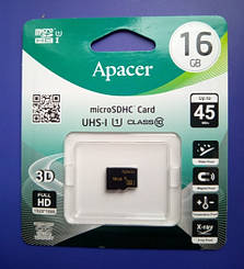 Картка пам'яті Apacer 16 GB MicroSD HC Class 10 UHS-1 U1