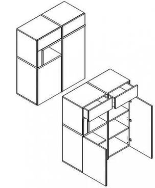 Комод Лайн REG2D2S  1080х900х400мм   Гербор, фото 2