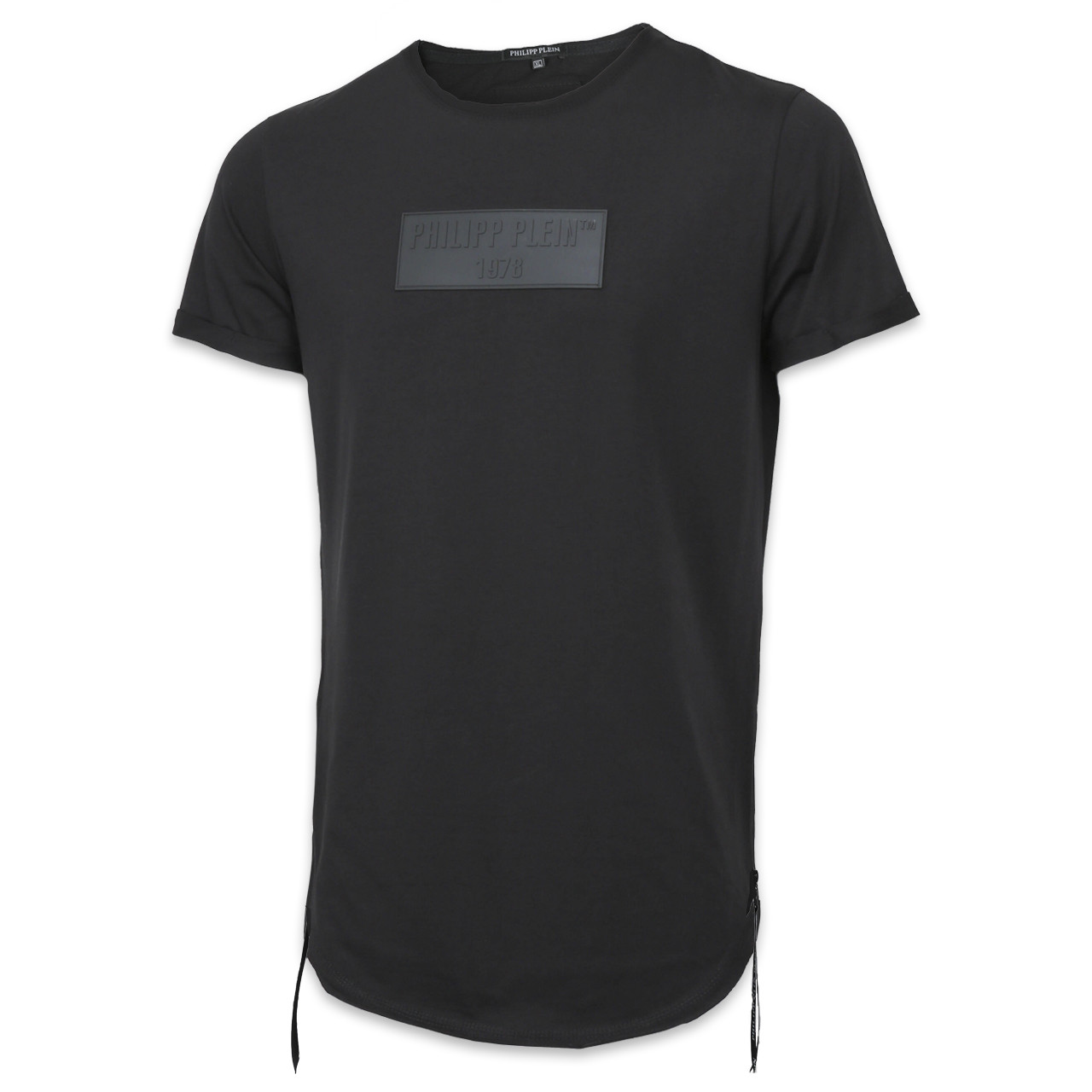 Футболка чоловіча чорна PHILIPP PLEIN з патчем #9 Ф-11 BLK M(Р) 20-817-020-004, фото 1
