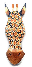 Маска "Жираф" розписана дерев'яна (41х14х6 см)