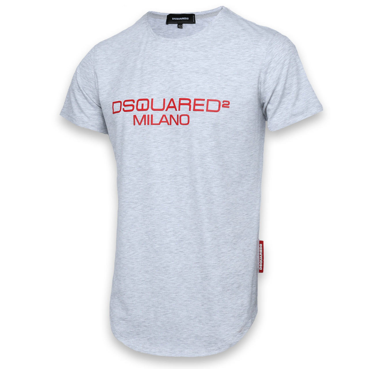 Футболка мужская бел меланж с принтом DSQUARED "MILANO" Ф-11 WHTGRI S(Р) 20-801-020-001, фото 1