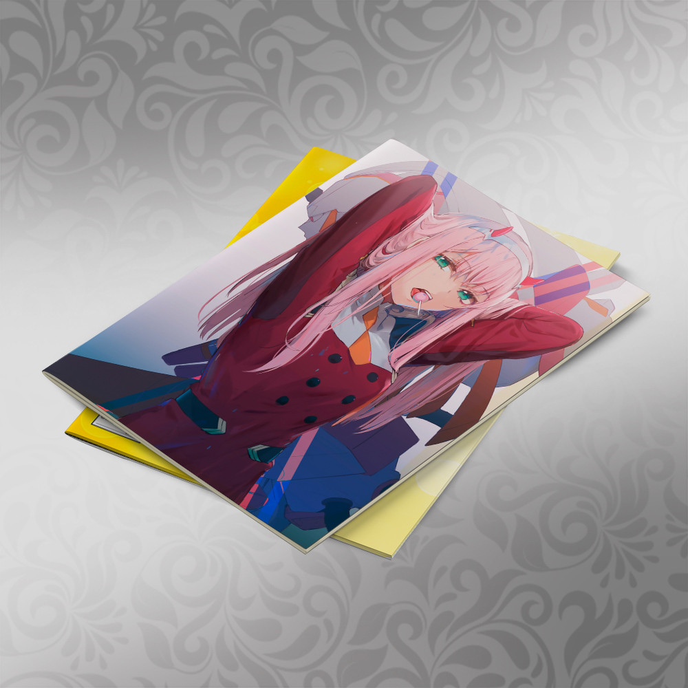 Скетчбук А5 кремові листи Darling in the Franxx 30 аркушів 002