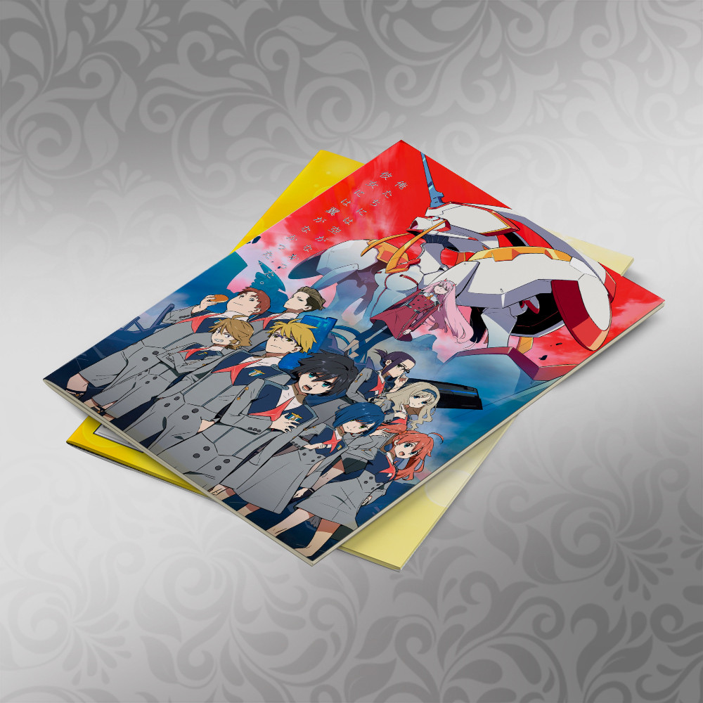 Скетчбук А5 кремові листи Darling in the Franxx 30 аркушів 004