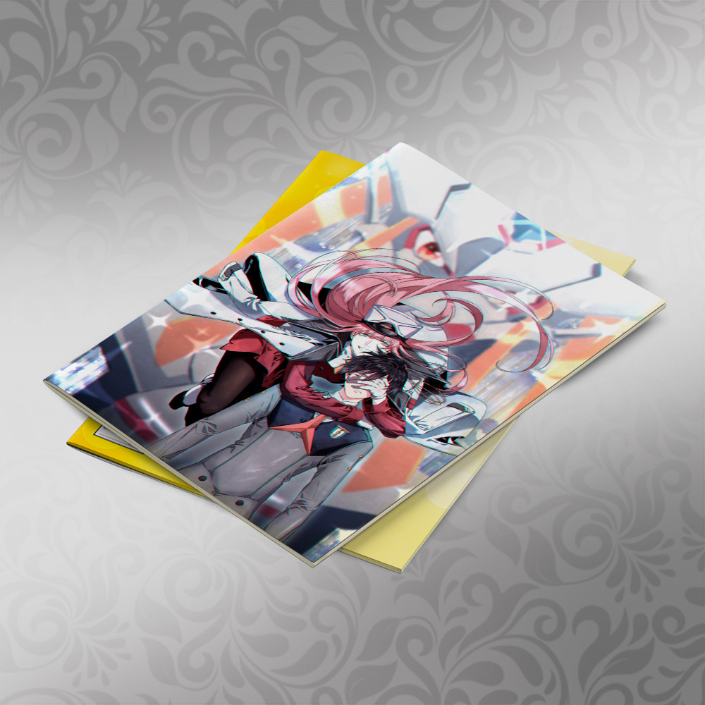 Скетчбук А5 кремові листи Darling in the Franxx 30 аркушів 005