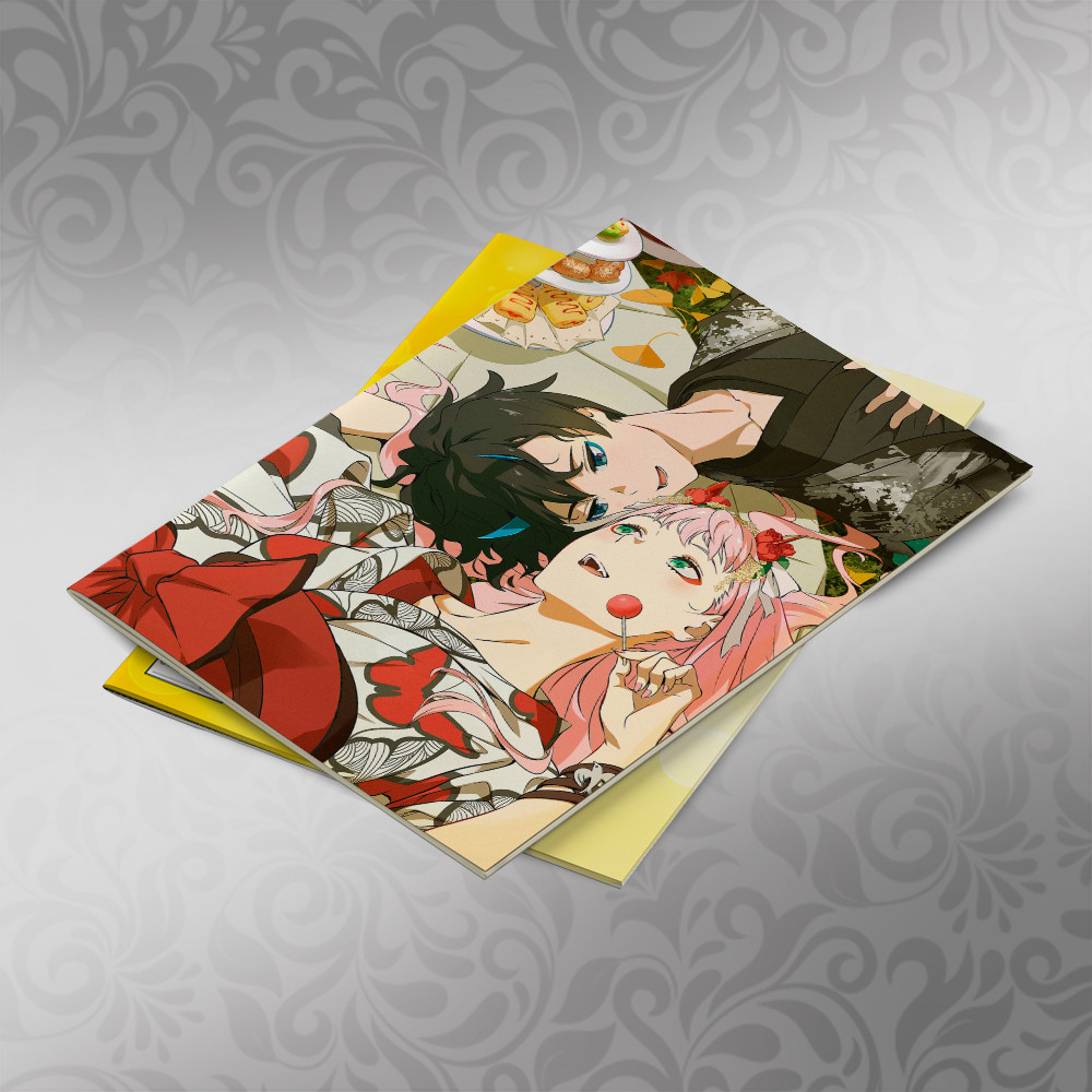 Скетчбук А5 кремові листи Darling in the Franxx 30 аркушів 006