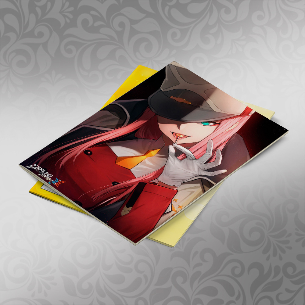 Скетчбук А5 кремові листи Darling in the Franxx 30 аркушів 007