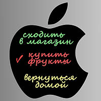 Магнитная доска на холодильник доска для мела Apple 40х43 см.