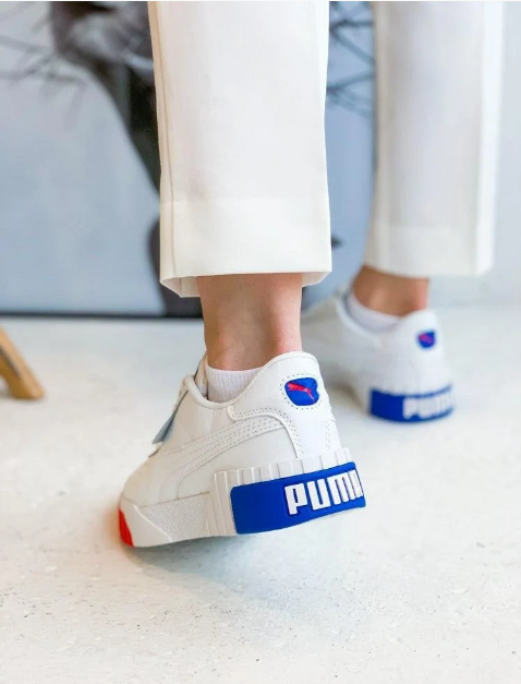 puma cali red white blue