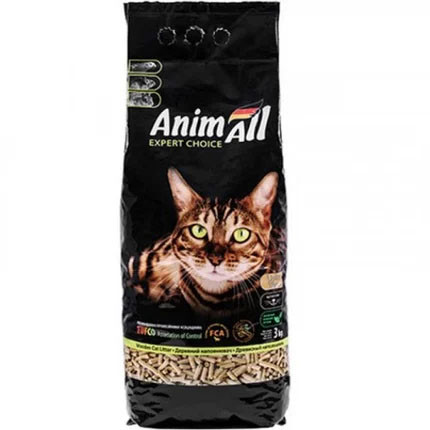 Деревне наповнювач Animall для котів 3 кг Енімал