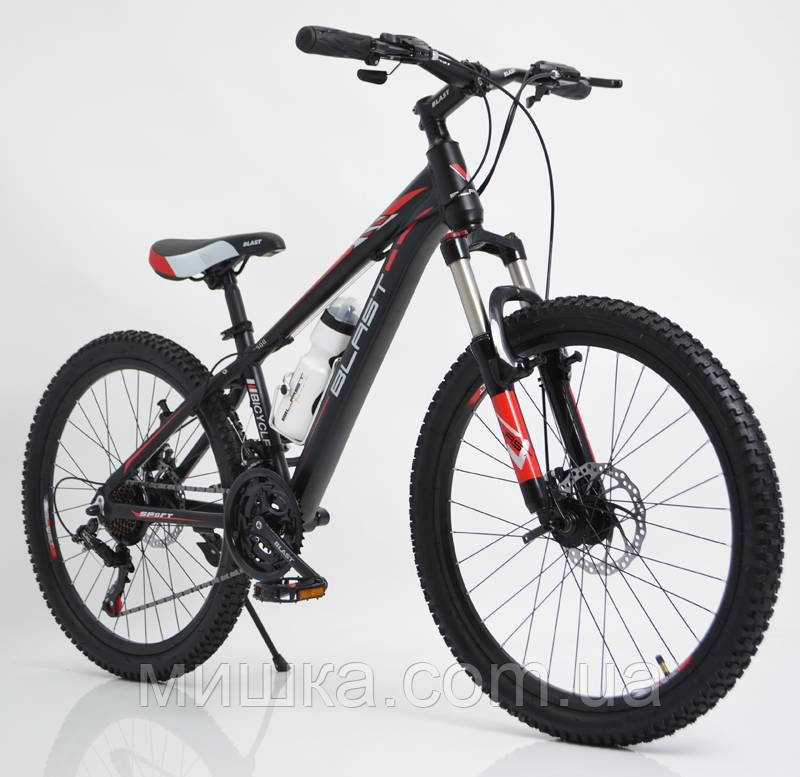 Стильний спортивний велосипед S300 BLAST-NEW 26", рама 16", чорно-червоний