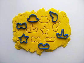 3D-формочки-вирубки для пряників "Набір міні 19" (Шапочки на цифри)