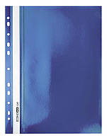 Швидкозшивач А4 з перф. Economix Light, глянець синій