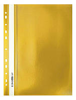 Швидкозшивач А4 з перф. Economix Light, глянець жовтий