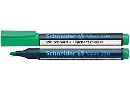 Маркер для досок и флипчартов Schneider Maxx 290 1-3 мм зеленый