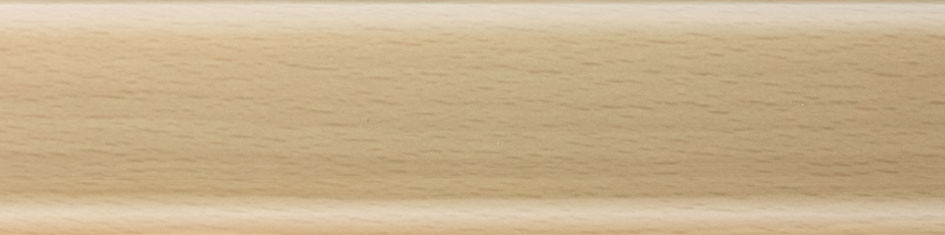 Плінтус пластиковий Salag 01 (Бук світлий з кабельом каналом підлоговий пластиковий плінтус), фото 1