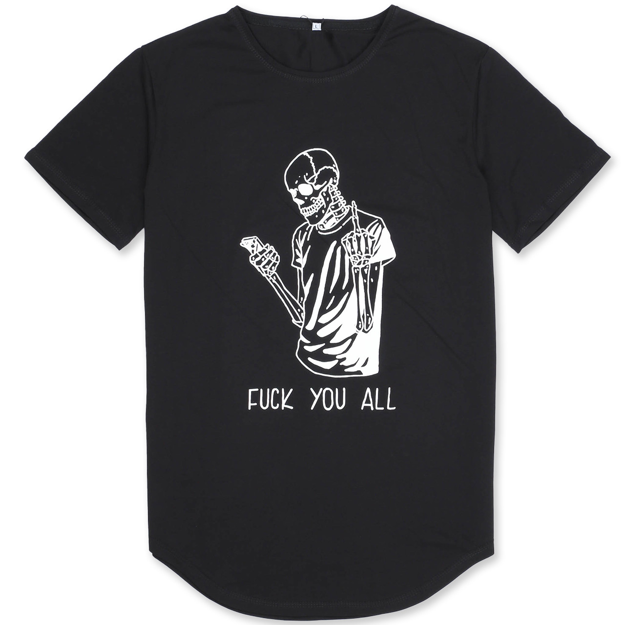 Футболка чоловіча чорна HOPE з принтом "Fuck You All" Ф-11 BLK L (Р) 20-807-020, фото 1