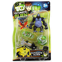 Набор Ben10 фигурка,часы с дисками,пистолет