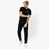 Футболка спортивна чоловіча Nike Jordan Jumpman Air Embroidered Tee чорна, фото 4