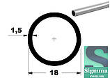 Труба кругла 18 Х1,5 анод алюмінієва