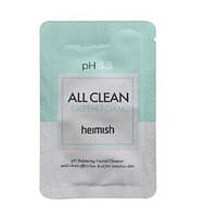 Пробник пенки для умывания Heimish All Clean Green Foam pH 5.5 2ml