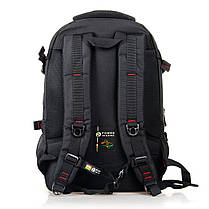 Рюкзак міський шкільний спортивний з USB 30x45x20 см чорний Power in Eavas 312, фото 3
