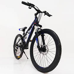 Стильний спортивний велосипед S300 BLAST-NEW 26", рама 16", чорно-синій